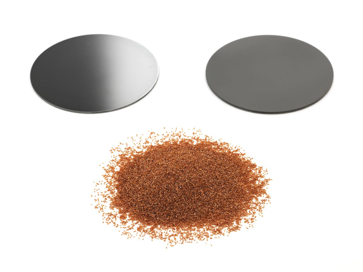 PCD and PCBN disks with CBN grit